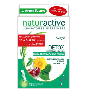 Naturactive Detox 20 Φακελίσκοι με Υγρό Γεύση Λεμό