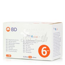 BD Βελόνες για πένες Ινσουλίνης 31G x 6mm, 100 τμχ. (Thin Wall)