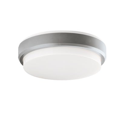 Outdoor Pc Ceiling Lamp Silver Leros Plus