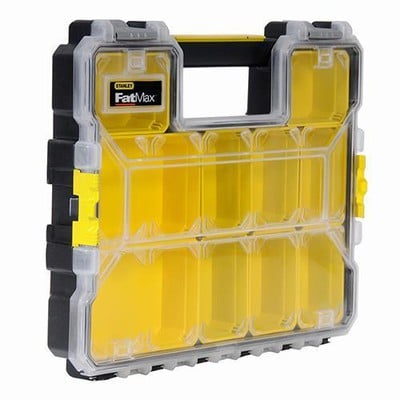 Plastic Toolbox 44,6X35,6X7,5cm Black With Clear C