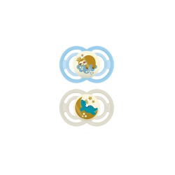 Mam Perfect Night Silicone Pacifier 6-16m 2 pieces