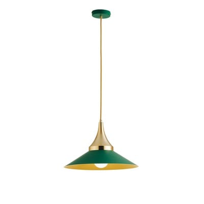 Pendant Light Metal Φ40cm Green With Gold Ε27 42W 