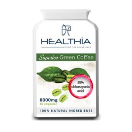 Healthia Superior Green Coffee 800mg Φυτική Φόρμουλα Αδυνατίσματος σε Χάπια, 60caps