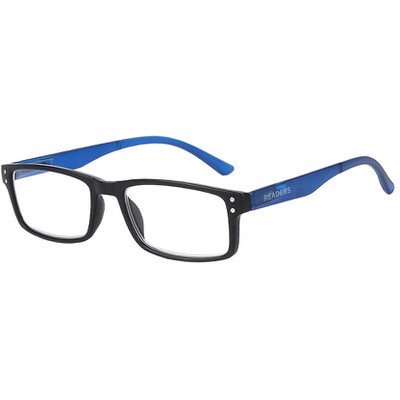 Readers Presbyopic Glasses 606 Black-Blue +3.75