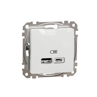 Sedna Design & Elements USB Φορτιστής A+C 2.4A Λευ