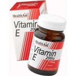 Health Aid Vitamin E 200iu Natural 60 vegetarian capsules 
