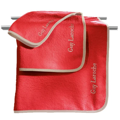 Σετ Πετσέτες 3τμχ.linda red guy Laroche  100% Βαμβ