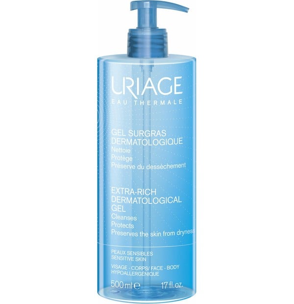 Uriage Gel Surgras Sensitive Skin Gel Καθαρισμού για ευαίσθητο δέρμα, 500ml
