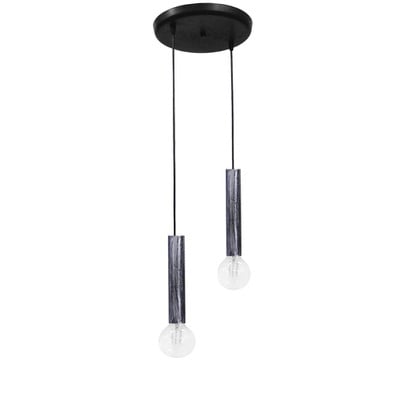 Pendant Light 2xE27 Round Base With Adjustable Tub