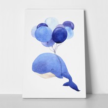 Watercolour whale and balloons 2 444889744 a
