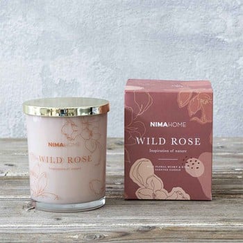 Αρωματικό κερί 160gr Wild Rose Nima Home