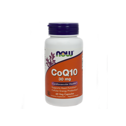 Now Foods CoQ10 30mg Συμπλήρωμα Διατροφής Υποστήριξης Καρδιαγγειακής Λειτουργίας 60 Φυτοκάψουλες