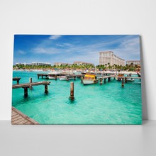Dock on palm beach