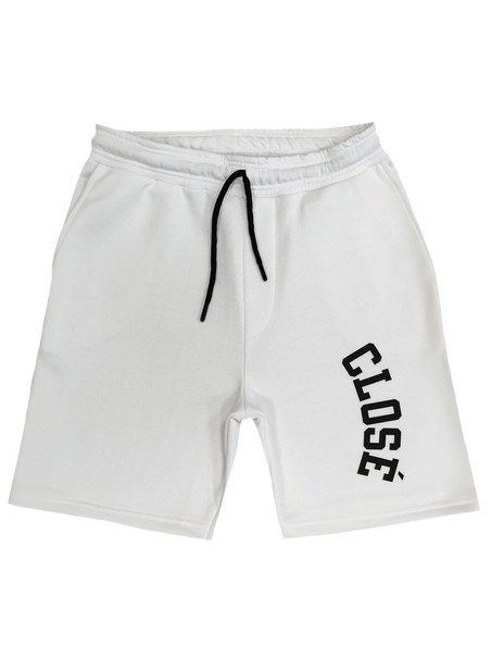 Clvse society white jersey logo shorts