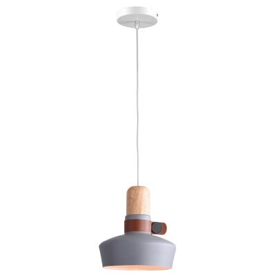 Pendant Light 1L D20 Grey Ματτ 1Xe27 Μαχ 40W