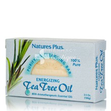 Natures Plus Tea Tree Oil Cleansing Bar - Σαπούνι με Αιθέριο Έλαιο Τεϊόδεντρου, 100gr