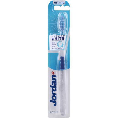 Jordan Target White Toothbrush Medium 1 Item