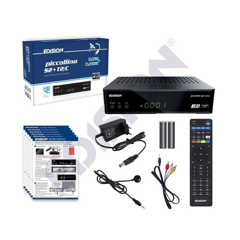EDISION PICCO T265+ Digital Terrestrial & Cable Receiver DVB-T2/C  H.265/HEVC (EN) 