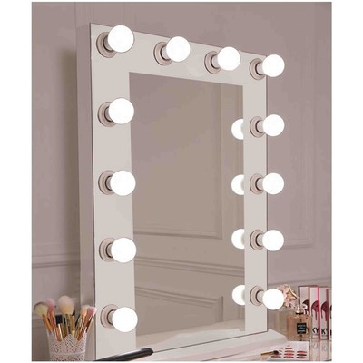 Wall mirror 75x90 with lighting for makeup Hollywo