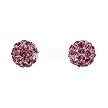 Medisei Dalee Jewels Earrings Purple Cyrcles - Σκουλαρίκια, 1 ζευγάρι (REF:05421)
