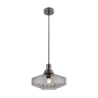 Peendant Light E27 40W Metal-Glass Dark Grey