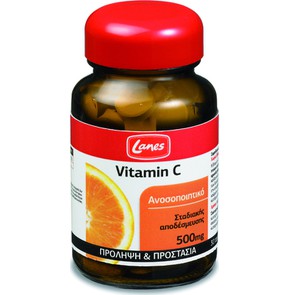 Lanes Vitamin C 500mg Συμπλήρωμα Διατροφής Ιδανικό