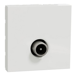 New Unica Sat Socket Male Shielded White NU346218