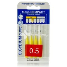 Elgydium Mono Compact Yellow (0.5) - Μεσοδόντια, 4τμχ.