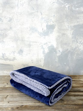 Κουβέρτα Καναπέ Nuan - Blue / Gray