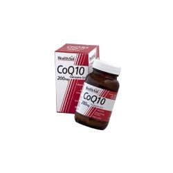 Health Aid Coenzyme Q10 200mg Energy Release Dietary Supplement With Antioxidant Properties 30 Capsules