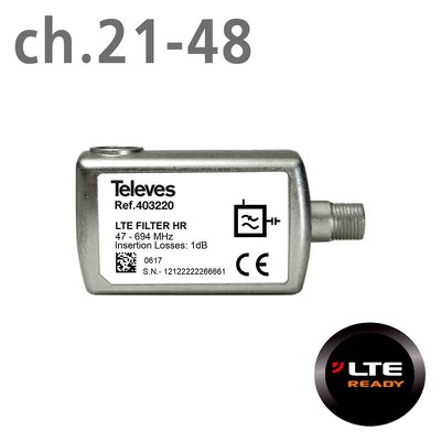 Televes Lte 5G Filter (Ch.21-48) F 403220