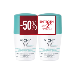 Vichy Deodorant 48ωρη Αποσμητική Φροντίδα - Roll-On - 2pack -50% Promo 2x50ml