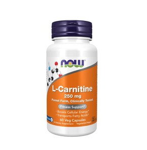 Now Foods Carnitine 250mg, 60 Caps