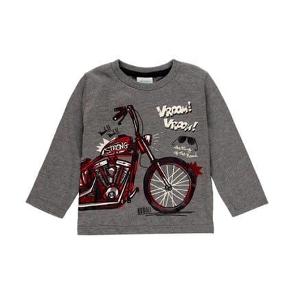 Bobol iKnit t-Shirt "motorcycle" for baby boy (315