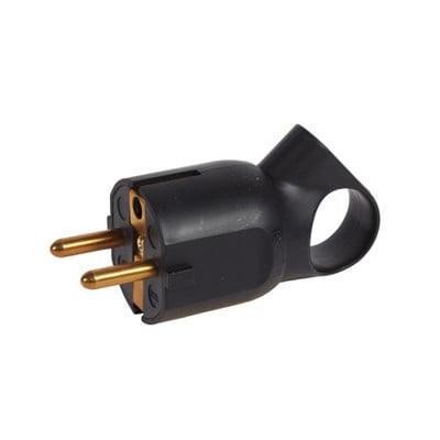 Plug "2P+E" Sch Ring Black