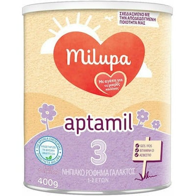 MILUPA Aptamil 3 Γάλα Σε Σκόνη Για Μωρά Από 12 Μηνών 400gr