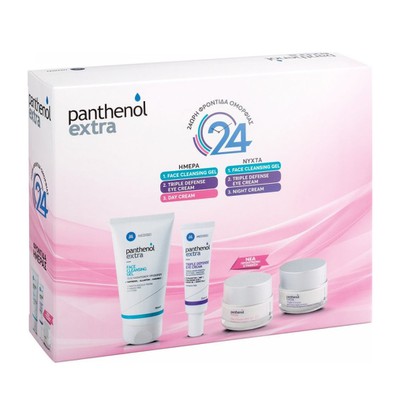 Panthenol - Extra Promo Face Cleansing Gel 150ml & Triple Defense Eye Cream 25ml & Day Cream Spf15 50ml & Night Cream 50ml