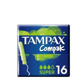 Tampax Compak Super Tambon, 16pcs