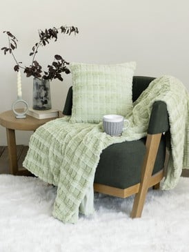 Sofa Blanket - Weave - Mint