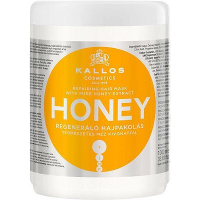 KALLOS Hair Mask Honey Θρεπτική Μάσκα Μαλλιών Με Μέλι Για Ενυδάτωση 1000ml