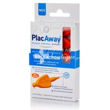 Plac Away Triple Action - Μεσοδόντια Βουρτσάκια ISO 1 (0.45mm) - Πορτοκαλί, 6τμχ.