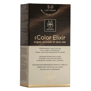 APIVITA Βαφή μαλλιών color elixir N5.0 καστανό ανο