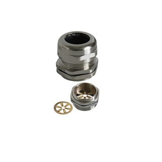 EMC Metal Cable Gland Μ25 Silver 250656