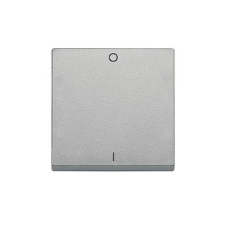 Merten M-Plan Bipolar Switch Plate 0-1 Aluminium M