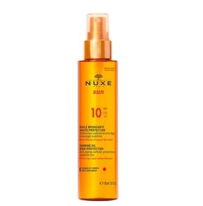 Nuxe Tanning Oil for Face & Body SPF10-Αντηλιακό Λ