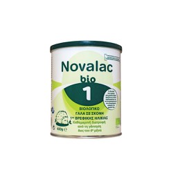 Novalac Bio 1 Βιολογικό Γάλα Σε Σκόνη 1ης Βρεφικής Ηλικίας Από Τη Γέννηση Έως Τον 6ο Μήνα 400g
