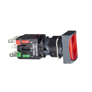 Illuminated Button with Return F16 12-240V Red Har