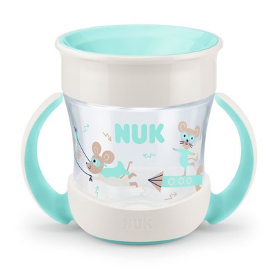 NUK Mini Magic Cup Ποτηράκι Με Χείλος Και Καπάκι  Από 6 Μηνών, 160ml Σε Διάφορα Χρώματα
