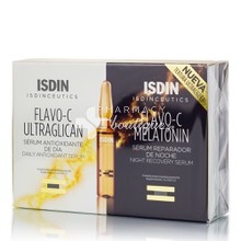 ISDIN Σετ Flavo-C Ultraglican Daily Antioxidant Serum (10 x 2ml) & Flavo-C Melatonin Night Recovery Serum (10 x 2ml)
