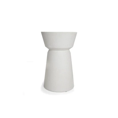 Βοηθητικό Τραπέζι Saronno Terazzo White (40x40x64)